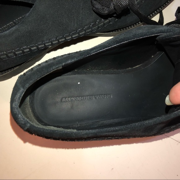 Alexander Wang Black Suede Creeper Shoes 37.5 - Picture 6 of 6